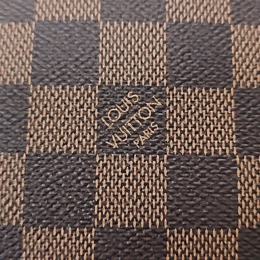 NEW Authentic Louis Vuitton Damier Ebene Neverfull PM Purse Bag Tote & Pouch